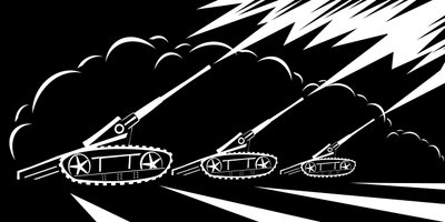 Black-and-white illustration by Neale Osborne